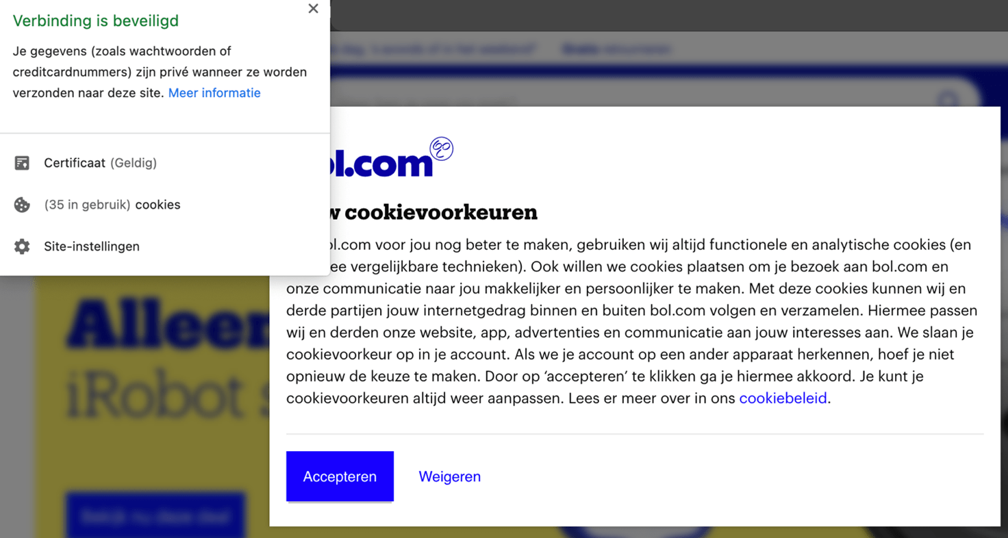 cookiebanner bol.com cookiebanner bol.com