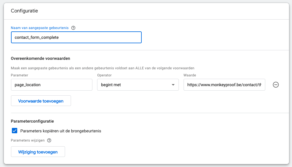 configuratie conversie ga4 configuratie conversie ga4